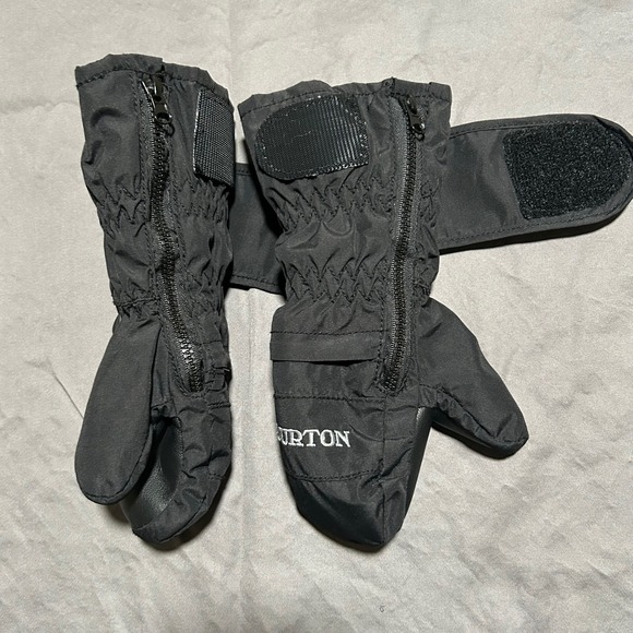 Burton Mini Mitt Ski Snowboard Gloves Black Kids Size 2T - Picture 6 of 9